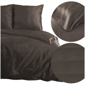 Bedding 180 x 200 3pc Satin Nova3 Brown