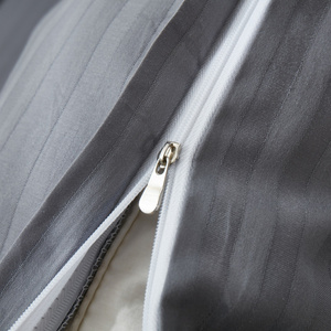 Pościel 220 x 200 3cz Bawełniana Adamaszek Grafit