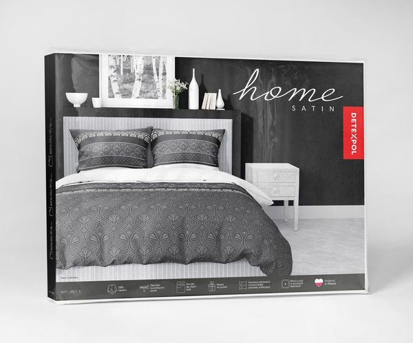 Bedding 160 x 200 3pcs Asti Satin Cotton 4823_A