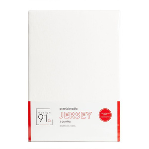Prześcieradło z Gumką Jersey D91 140x200 w.30 Krem