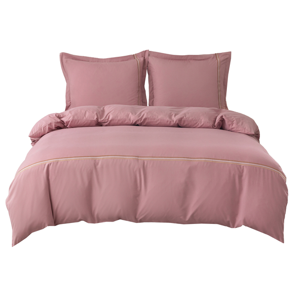 Pościel 160 x 200 3cz Gładka Z Haftem Lumera 10