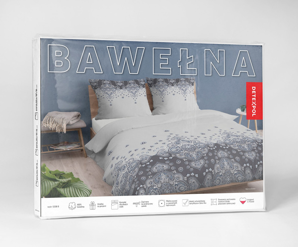 Pościel 220 x 200 3cz Vicenza Bawełna wz. 5338B
