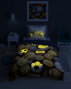 Bedding 140 x 200 2pc FLUO Youth Jaime 5552A