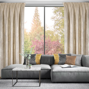 Zasłona 140 x 270 Welwet Taśma Renia J.Beż+Sz