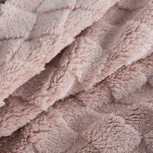 Blanket 150 x 200 Stamped Plush Nancy Powder