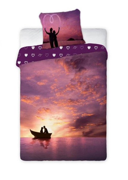 Pościel Bawełna Amore 004 Zakochani 160x200NP 2 części