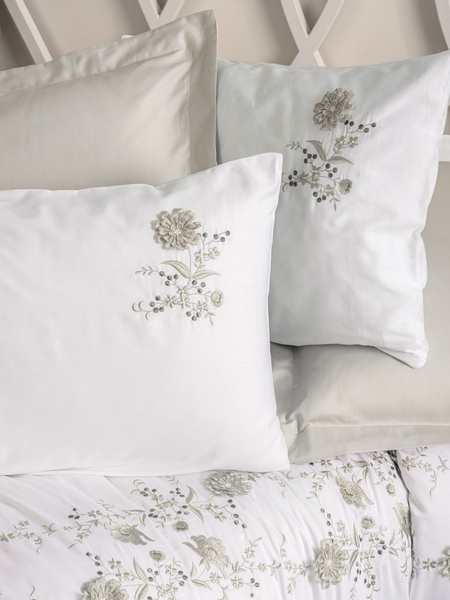 Pościel 200 x 220 6cz Satyna Haftowana 3D Omer 08