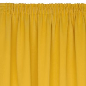 Blackout Logan Tape Curtain 140 x 270 Mustard