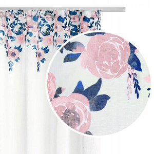 Curtain 140 x 250 Decorative Mansion Tape White