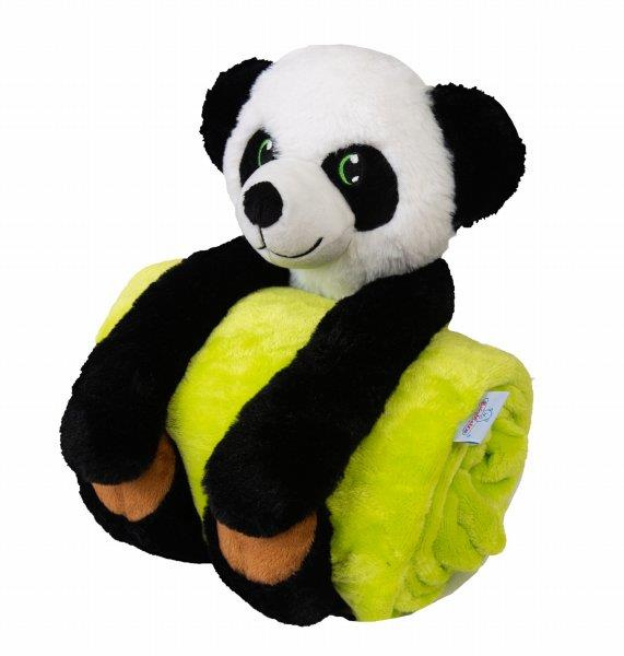 Blanket 85 x 100 Carol Microfiber + Panda Mascot