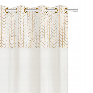 Zasłona 140 x 250 Dekoracyjna Velvet Nord Biały