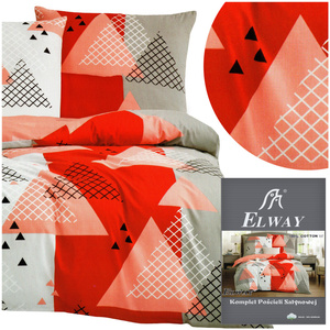 Bedding 160 x 200 3pcs Cotton Satin Elway 5053