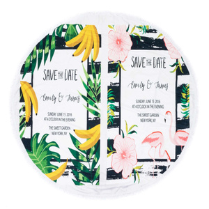 Towel Blanket 150 cm Round Beach Boho 03