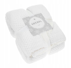Blanket 150 x 200 Microfiber Lamb Sherpa White
