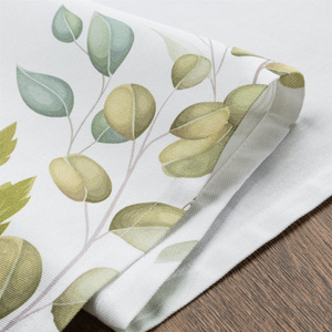 Serweta 30 x 40 Natu6 Komplet 4 szt Biały+Ziel