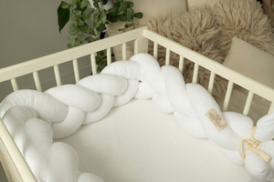 Ochraniacz 30 x 200 do Łóżeczka Warkocz Muslin 01