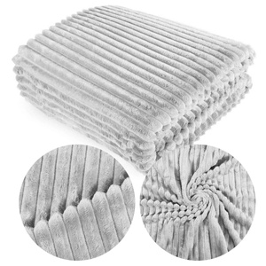 Blanket 200 x 220 Microfiber Stamped Ardea Stripes 13