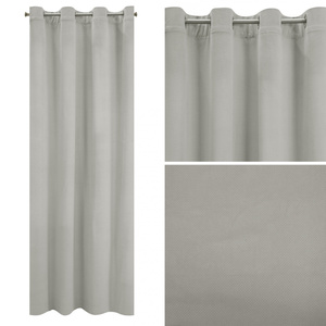 Curtain 140 x 250 Decorative Velvet Milo Silver