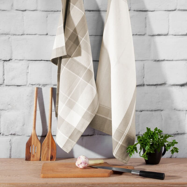 Set of Cloths 2pcs 50 x 70 Cotton Mona Beige