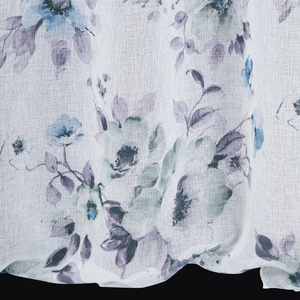 Curtain 135 x 250 Decorative Ready Nala White+Blue