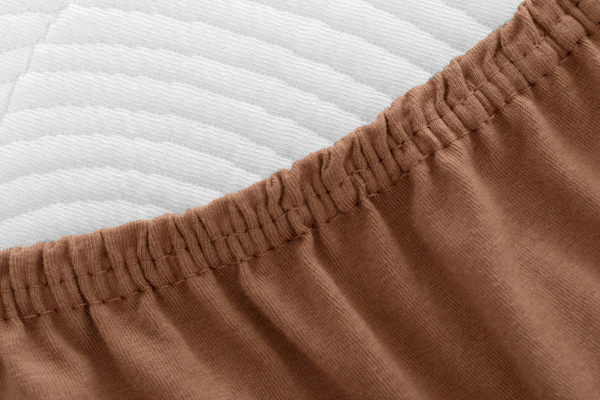 Jersey sheet with elastic 045_D Chocolate 200x220