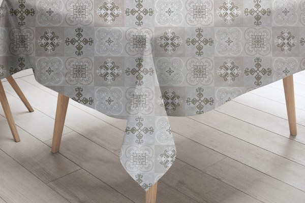 Tablecloth 140 cm Decorative by the Meter Lena 37