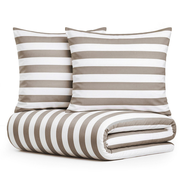 Pościel 220 x 200 3cz Mikrofibra w Pasy Eusebia Home 06