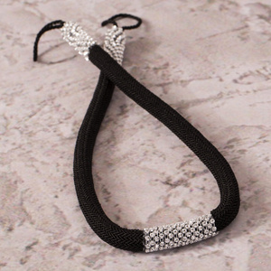 BLANKA Decorative Curtain Tieback 87 cm Black