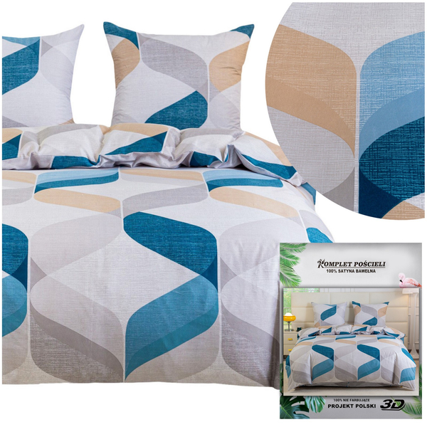 Pościel 160 x 200 3cz Satynowa Maria 3042