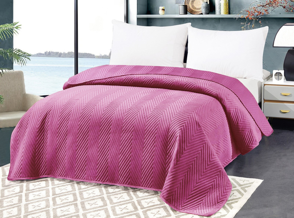 Bedspread 170 x 210 Embossed Velour Marieta 10