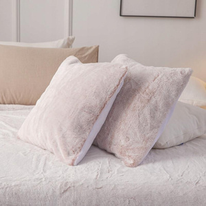 45 x 45 Decorative Fur Pillowcase Rabbit Powder