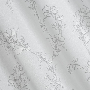 Fiore Decorative Curtain 140 x 250 Spun White