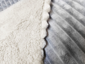 Double Sided Capri Grey / Cream Bedspread 200x220