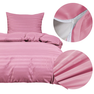 Bedding 140 x 200 2 pcs Satin Striped Ramiro 06