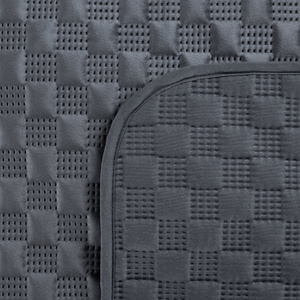 Cover 170 x 210 Quilted Velvet Sofia4 Graphite