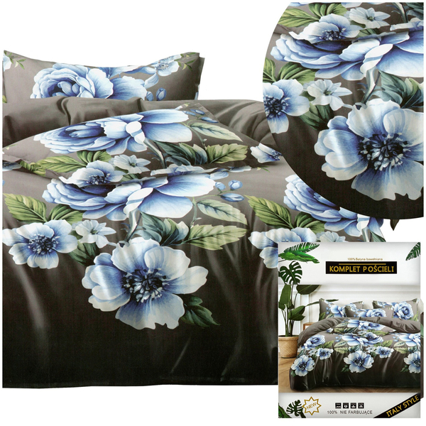 Pościel 160 x 200 3cz Satynowa Dalwin 1087