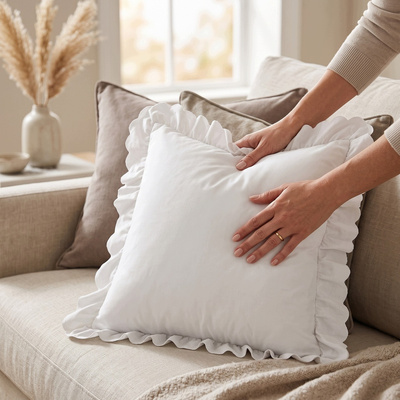 Poszewka 40 x 40 z Falbaną Luxury Jowita 08