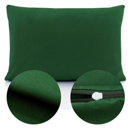 Cotton pillowcase 40 x 60 Solid Ola Bottle green