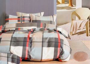 Bedding 160 x 200 3 pcs Cotton Satin no. A1809