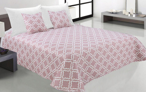 Quilted Clover Powder 240 x 220 Bedspread