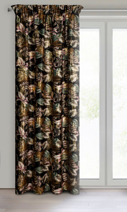 Curtain 140 x 270 Decorative Morocco Black+Gold