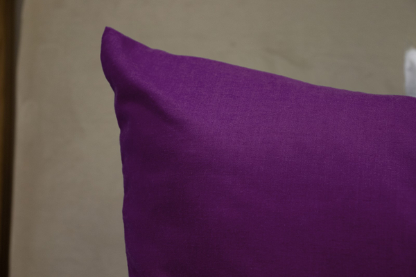 Cotton pillowcase 50 x 50 Uniform Ola Plum Purple