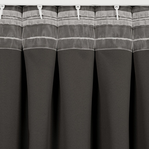 Curtain 140 x 300 Decorative Blackout Milan Graphite