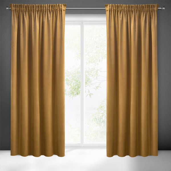 Zasłona 140 x 270 Dekoracyjna Pierre Cardin Sibel Miód