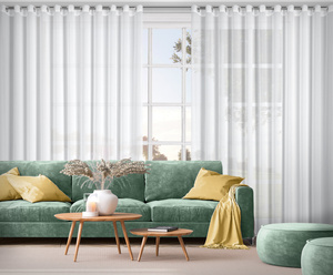 Firana 300 x 250 Dekoracyjna Przelotki DEBRA Biały