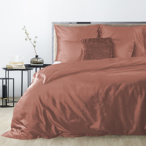 Bedding 180 x 200 3pc Satin Nova3 Marsala