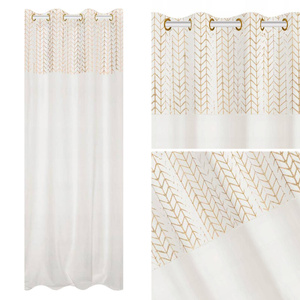 Curtain 140 x 250 Decorative Velvet Nord White