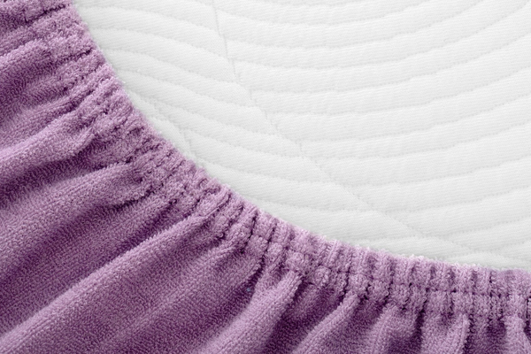 Terry Bed Sheet with Eraser 135_D Light Purple 180x200