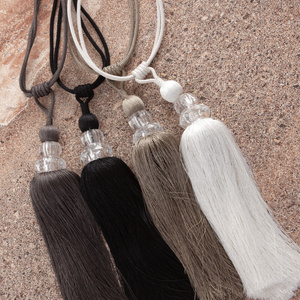 Decorative Curtain Tieback 68 cm KAREN Black