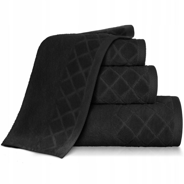 Ręcznik 50 x 90 Bawełna Silky 500g/m2 Czarny